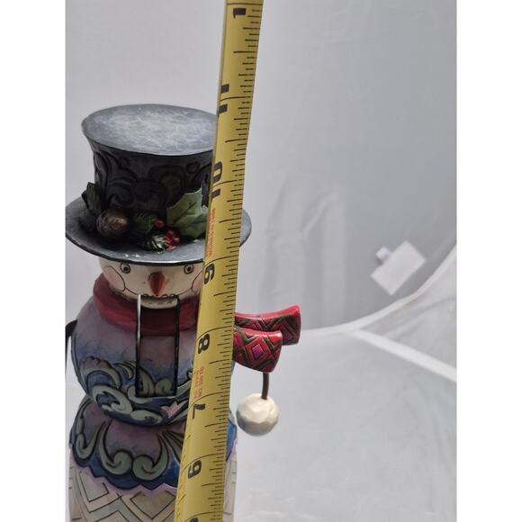 2010 Jim Shore Nutcracker Figurine "Nuts About Winter" Snowman W/ Broom 4020129 - Picture 10 of 11